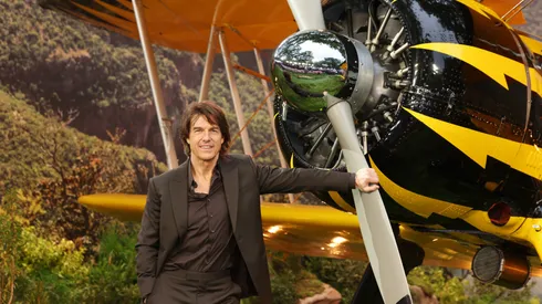LONDON, ENGLAND - MAY 15: Tom Cruise attends the "Mission: Impossible - The Final Reckoning" Global Premiere in Leicester Square on May 15, 2025 in London, England. (Photo by Shane Anthony Sinclair/Getty Images)