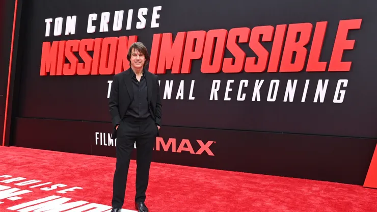 NEW YORK - MAY 18: Tom Cruise arrives at the US Premiere of "Mission: Impossible – The Final Reckoning" at Lincoln Center Plaza in New York, New York on May 18, 2025. (Photo by Bryan Bedder/Getty Images for Paramount Pictures)