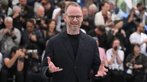 Joachim Trier poses during the "Affeksjonsverdi" (Sentimental Value) photocall at the 78th annual Cannes Film Festival at Palais des Festivals on May 22, 2025 in Cannes, France.