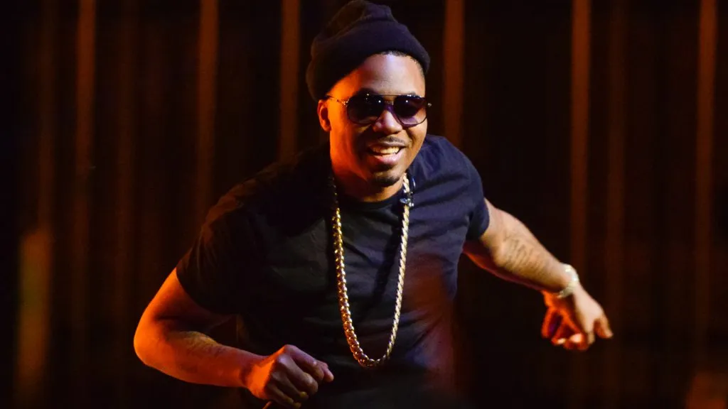 Nas performs at the Hennessy V.S presents “Nas: Time Is Illmatic” Los Angeles tour at the Orpheum Theatre on October 18, 2014 in Los Angeles, California. (Photo by Noel Vasquez/Getty Images for Hennessy)