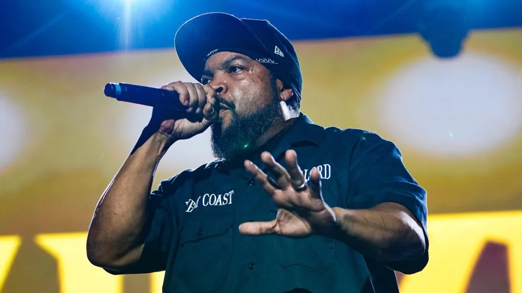 Ice Cube performs onstage during day 2 of the 2023 ESSENCE Festival Of Culture™ at Caesars Superdome on July 01, 2023 in New Orleans, Louisiana. (Photo by Bennett Raglin/Getty Images for ESSENCE)
