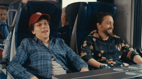 Jesse Eisenberg and Kieran Culkin in "A Real Pain"