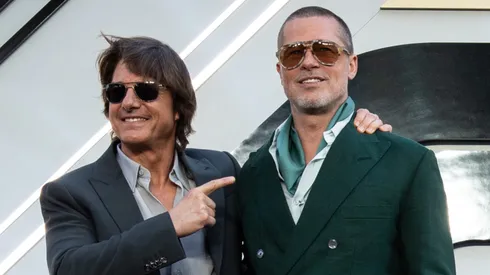 Tom Cruise and Brad Pitt attend the European Premiere of F1 ® The Movie