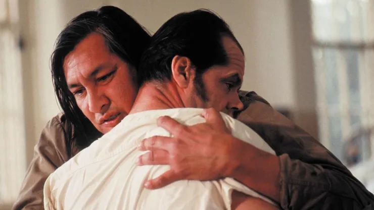 Will Sampson and Jack Nicholson in "One Flew Over the Cuckoo's Nest"