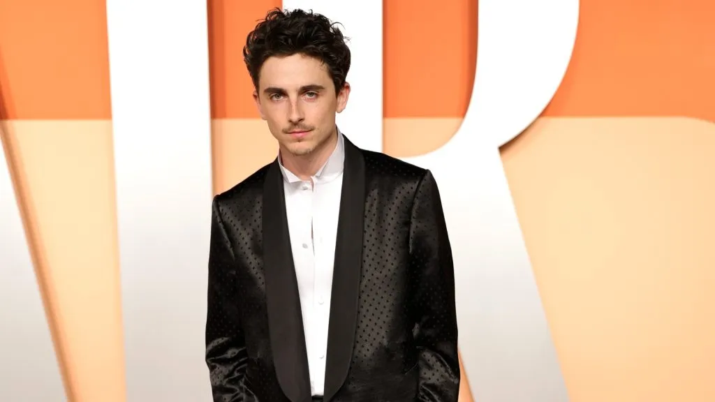 Timothée Chalamet attends the 2025 Vanity Fair Oscar Party Hosted By Radhika Jones at Wallis Annenberg Center for the Performing Arts on March 02, 2025 in Beverly Hills, California. (Photo by Neilson Barnard/Getty Images for Vanity Fair)