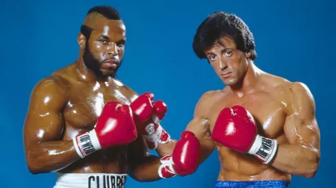 Sylvester Stallone and Mr. T in Rocky III (1982)