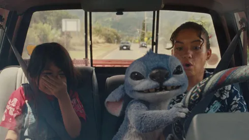 Chris Sanders, Sydney Agudong, and Maia Kealoha in "Lilo and Stitch"