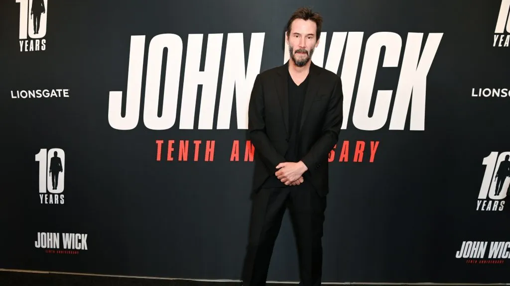 Keanu Reeves attends the “John Wick” 10th Anniversary Fathom Screening Q&amp;A at AMC Century City 15 on November 03, 2024 in Los Angeles, California. (Photo by Jon Kopaloff/Getty Images for Lionsgate)