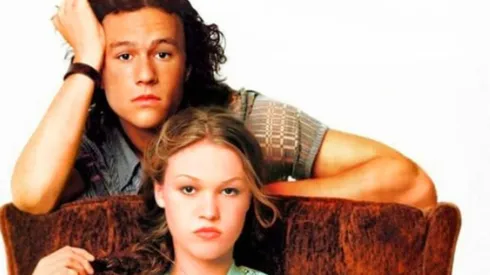 Heath Ledger and Julia Stiles in 10 Things I Hate About You (1999)