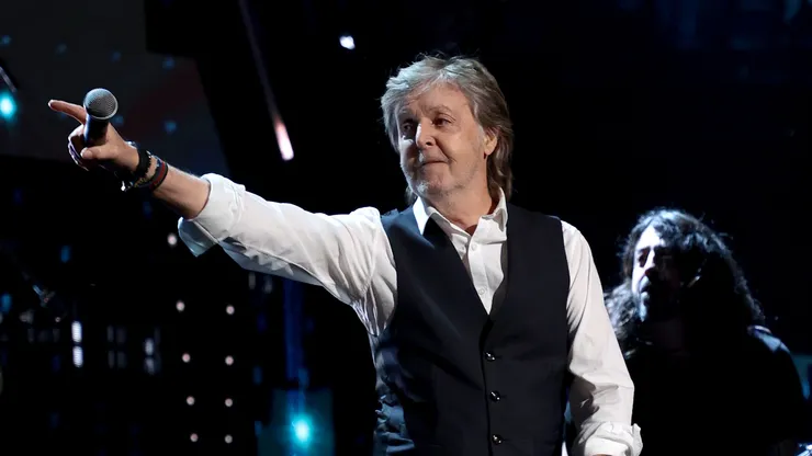 Paul McCartney performs onstage during the 36th Annual Rock and Roll Hall Of Fame Induction Ceremony.