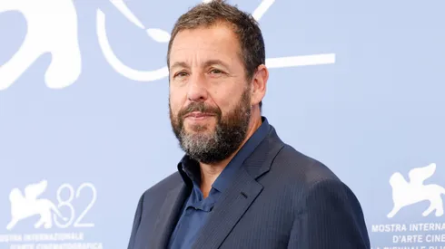 Adam Sandler attends the "Jay Kelly" photocall during the 82nd Venice International Film Festival on August 28, 2025 in Venice, Italy. (Photo by Aldara Zarraoa/Getty Images)