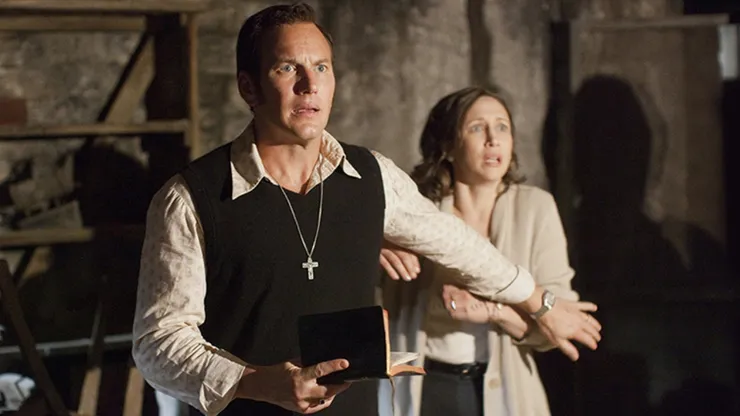 Patrick Wilson and Vera Farmiga in "The Conjuring."