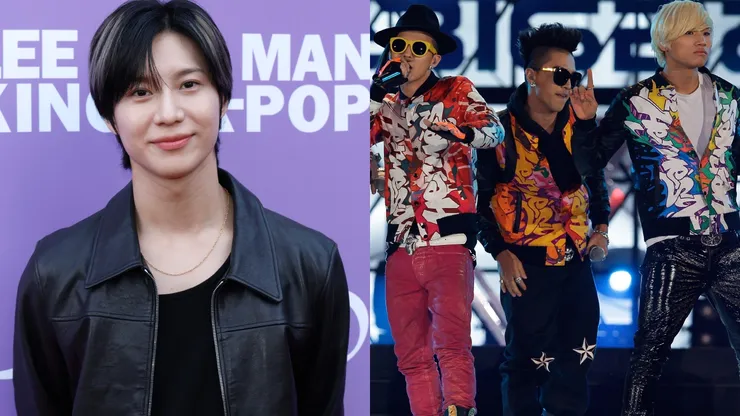 Taemin of SHINee attends the premiere of Prime Video's "Lee Soo Man: The King of K-Pop" - G-Dragon, Taeyang and Daesung of Big Bang perform on the stage during a concert at the K-Collection.