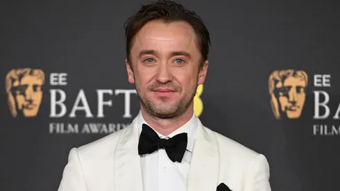 Tom Felton attends the 2025 EE BAFTA Film Awards at The Royal Festival Hall.