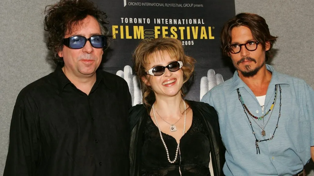 Director Tim Burton, actress Helena Bonham Carter and actor Johnny Depp participate in a press conference for “Tim Burton’s Corpse Bride” during the 2005 Toronto International Film Festival September 10, 2005 in Toronto, Ontario. (Photo by Evan Agostini/Getty Images)