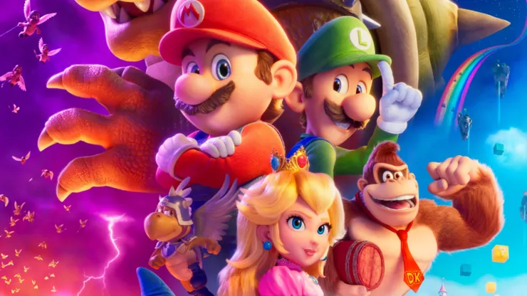 Jack Black, Charlie Day, Chris Pratt, Kevin Michael Richardson, Keegan-Michael Key, and Anya Taylor-Joy in Super Mario Bros.: La película (2023)