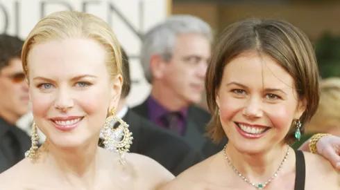 Actress Nicole Kidman (L) and sister Antonia attend the 60th Annual Golden Globe Awards at the Beverly Hilton Hotel.