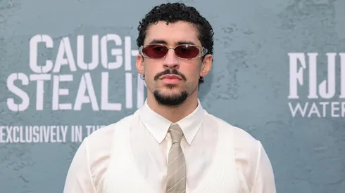 Bad Bunny attends Columbia Pictures' "Caught Stealing" premiere in 2025.