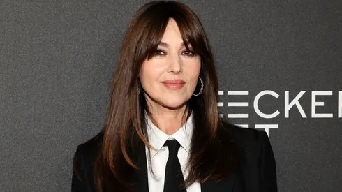 Monica Bellucci attends the "Mafia Mamma" New York screening in 2023.