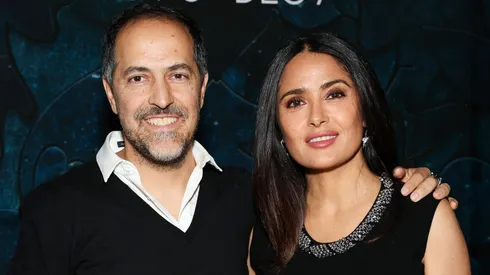 Sami Hayek and Salma Hayek attend the opening reception for Sami Hayek's show: FREQUENCY at Christie's Beverly Hills.