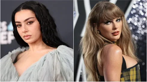 Taylor Swift and Charlie xcx in 2024.