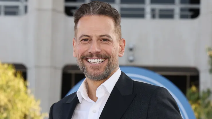 Ioan Gruffudd attends The Fantastic Four: First Steps World Premiere.