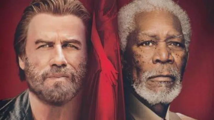 Morgan Freeman, John Travolta in The Poison Rose (2019)
