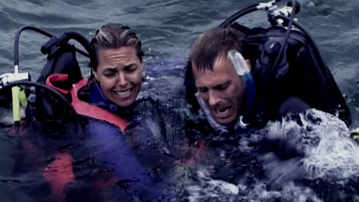 Blanchard Ryan and Daniel Travis in Open Water.
