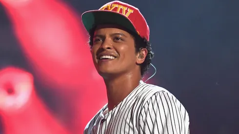 Bruno Mars performs onstage at 2017 BET Awards.
