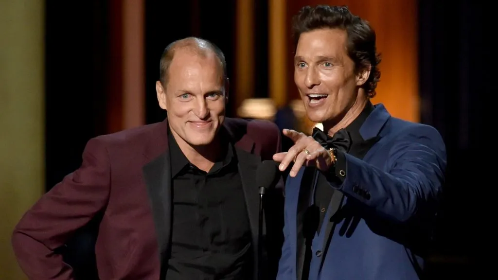 Woody Harrelson and Matthew McConaughey (Source: Kevin Winter/Getty Images)