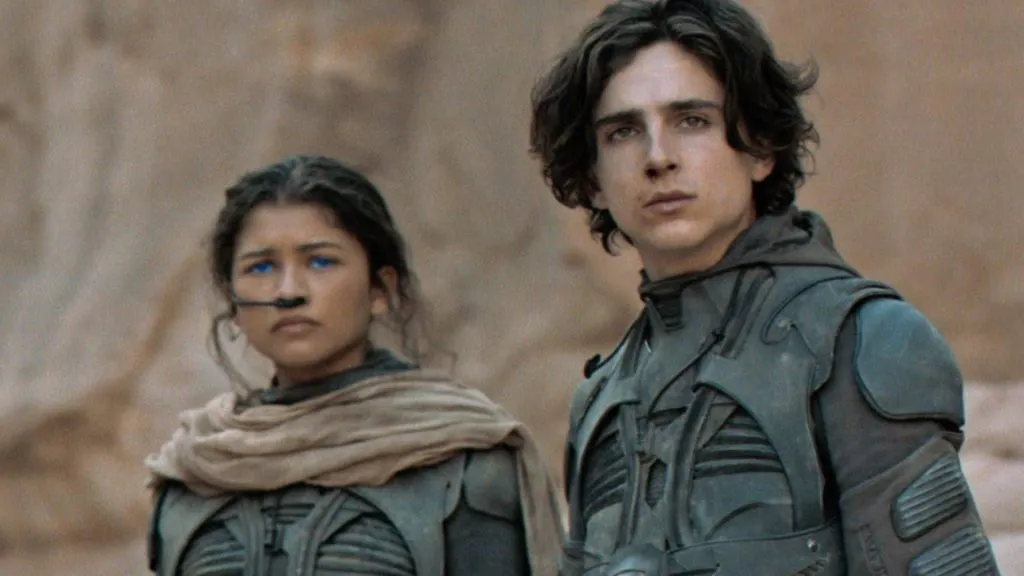 Timothée Chalamet and Zendaya in Dune (2021)
