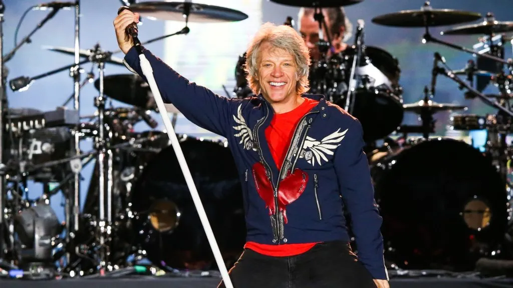 Jon Bon Jovi performs on stage during Rock In Rio day 3 in 2019. (Source: Alexandre Schneider/Getty Images)