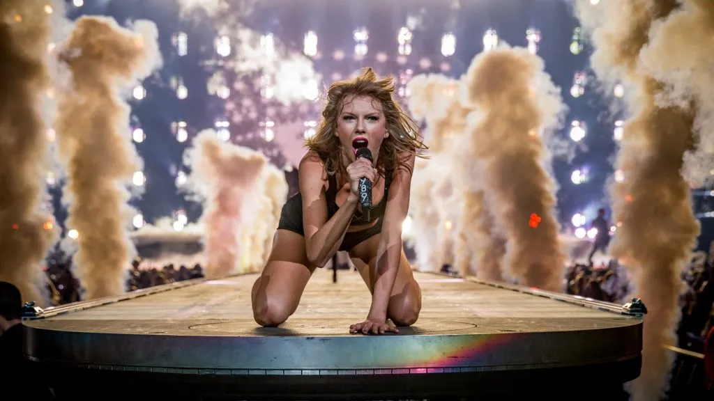Taylor Swift performs onstage during The 1989 World Tour Live In Los Angeles. (Source: Christopher Polk/Getty Images for TAS)