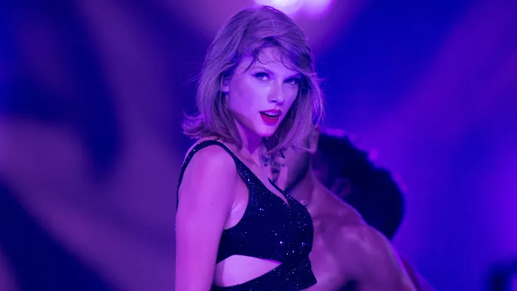 Taylor Swift performs onstage during Taylor Swift The 1989 World Tour Live.