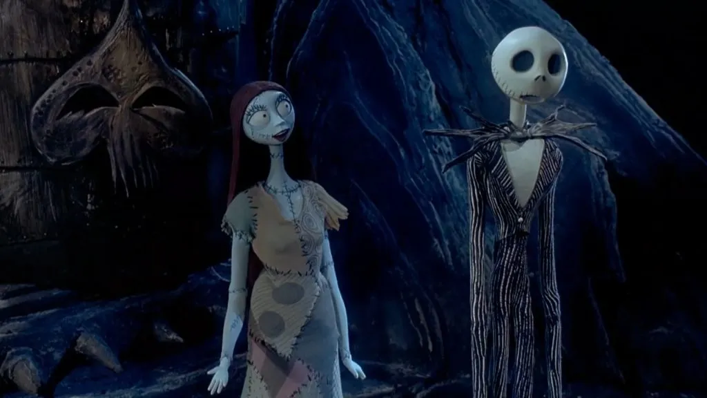 Sally and Jack in The Nightmare Before Christmas. (Source: IMDb)