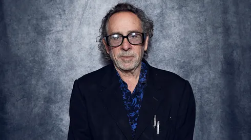 Tim Burton poses for the photographer during the 16th Rome Film Festival.