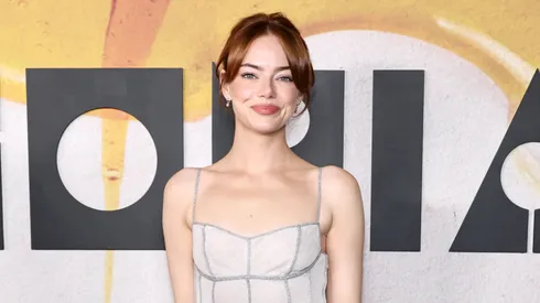 Emma Stone attends Focus Features' "Bugonia" New York Premiere at Museum of Modern Art on October 21, 2025 in New York City. (Photo by Jamie McCarthy/Getty Images)