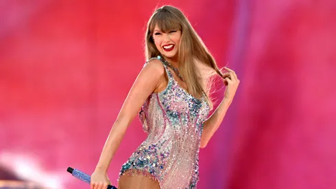 Taylor Swift performs on stage during the "Taylor Swift | The Eras Tour" at Wembley Stadium on August 15, 2024 in London, England.