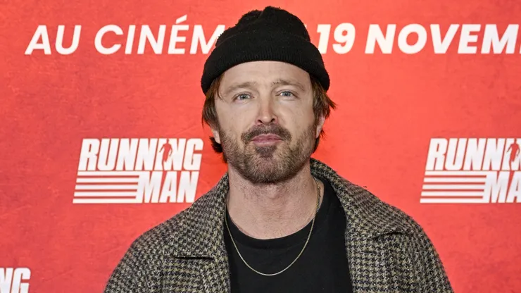 Aaron Paul attends the "Running Man" – Paris Special Screening in 2025.