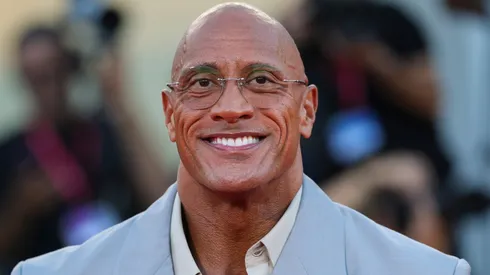 Dwayne Johnson attends "The Smashing Machine" red carpet during the 82nd Venice International Film Festival.