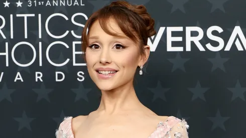 Ariana Grande attends the 31st Annual Critics Choice Awards at Barker Hangar.
