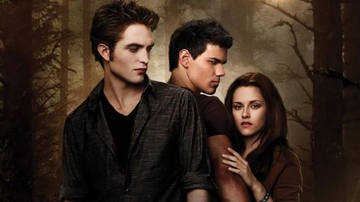 Kristen Stewart, Taylor Lautner, and Robert Pattinson in Twilight: New Moon (2009)