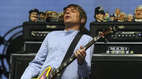 Singer Gary Mounfield of the band The Stone Roses performs onstage during day 1 of the 2013 Coachella Valley Music and Arts Festival.
