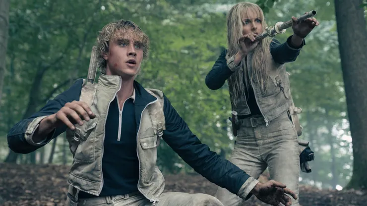 Joseph Zada and Mckenna Grace in The Hunger Games: Sunrise on the Reaping.
