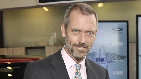 Actor Hugh Laurie arrives at Fox TV's season 6 premiere of "House" at the Cinerama Dome.