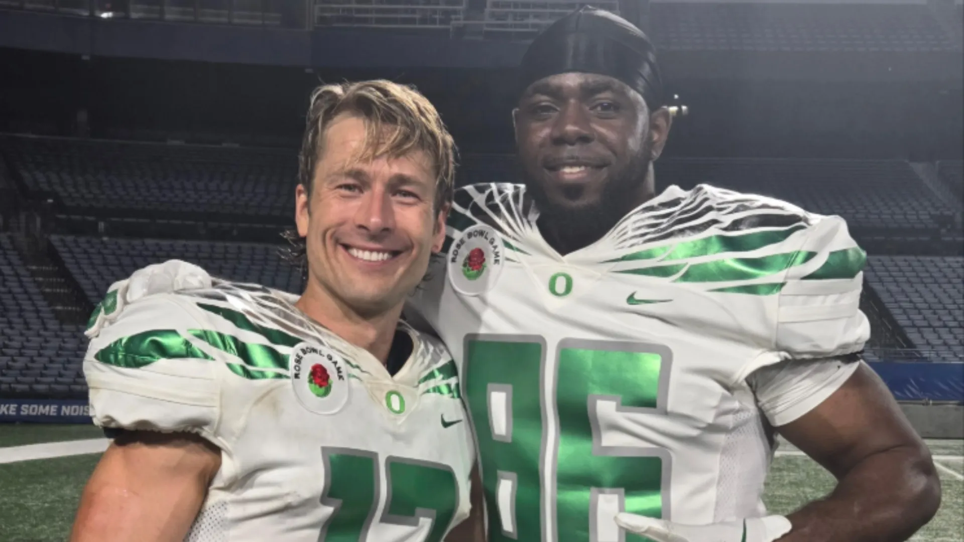 Marvin Emetom and Glen Powell in Chad Powers (2025)