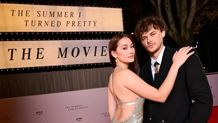 Christopher Briney and Lola Tung in The Summer I Turned Pretty Season 3 Premiere.