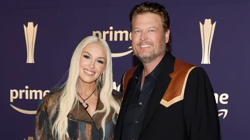Gwen Stefani and Blake Shelton attend the 59th Academy of Country Music Awards in 2024.