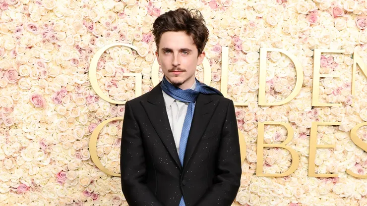 Timothée Chalamet attends the 82nd Annual Golden Globe Awards at The Beverly Hilton on January 05, 2025 in Beverly Hills, California. (Photo by Amy Sussman/Getty Images)