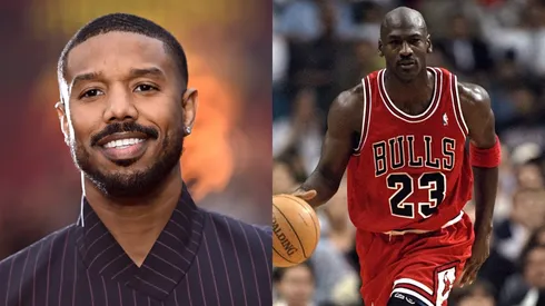 Michael B. Jordan attends the european premiere of "Sinners" at Cineworld Leicester Square - Guard Michael Jordan of the Chicago Bulls in action against the Miami Heat during a game at the Miami Arena.